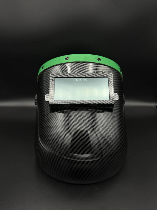 BMH CARBON FIBER PATTERN SUGARSCOOP GREEN LEATHER