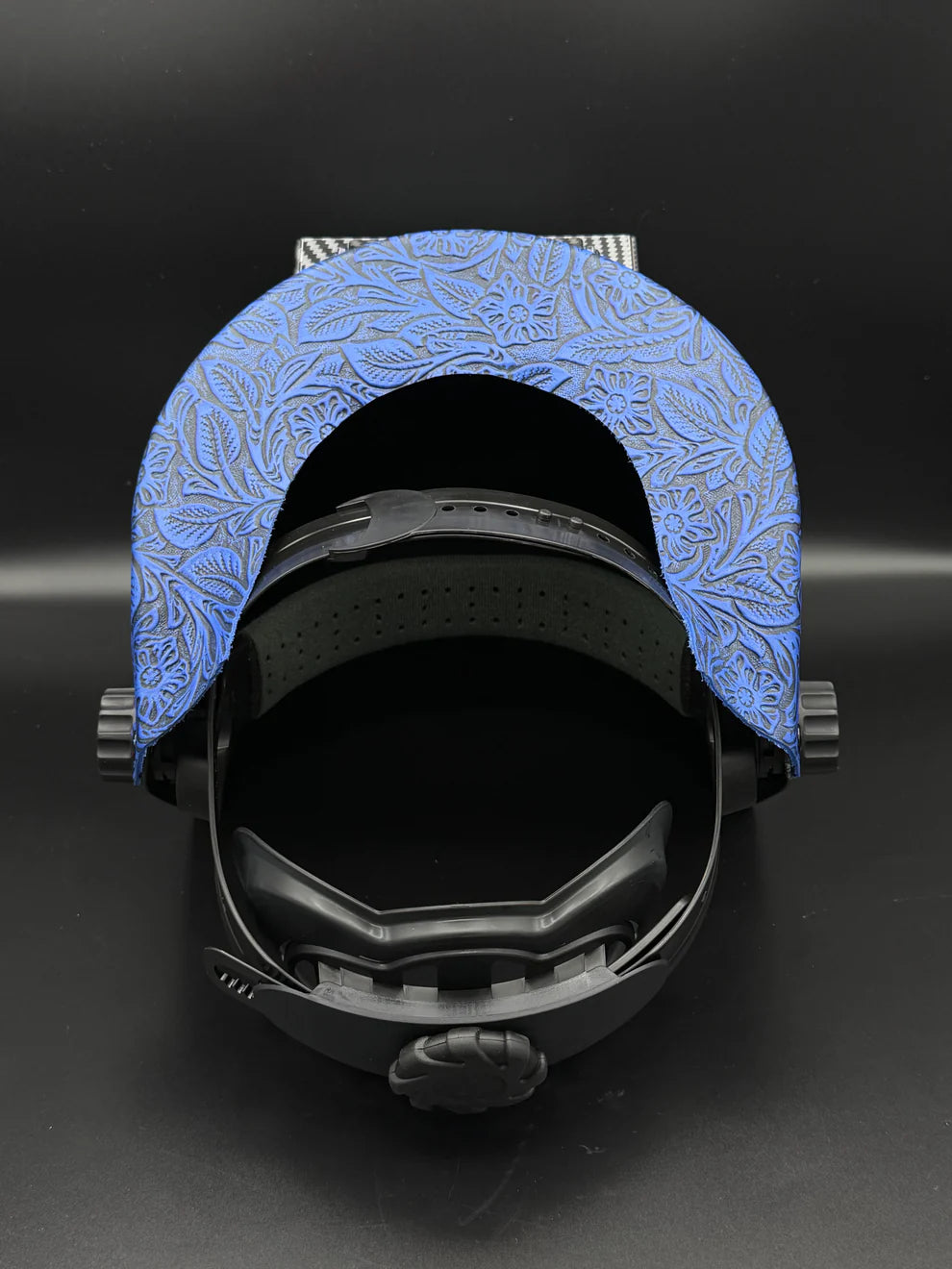 BMH CARBON FIBER PATTERN SUGARSCOOP BLUE FLORAL LEATHER