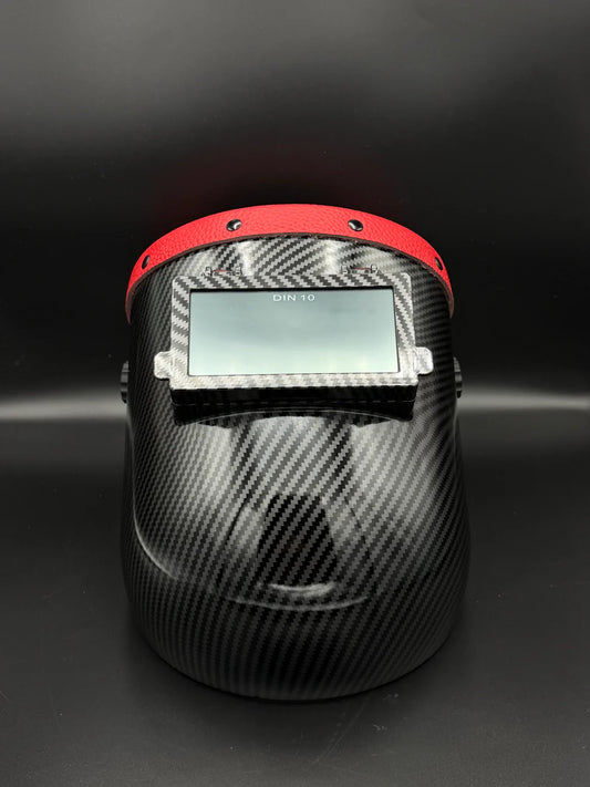 BMH CARBON FIBER PATTERN SUGARSCOOP RED LEATHER