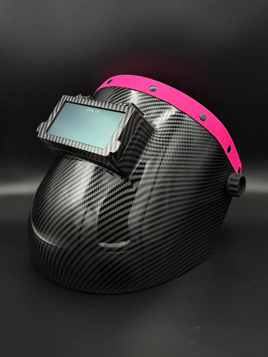 BMH CARBON FIBER PATTERN SUGARSCOOP PINK LEATHER