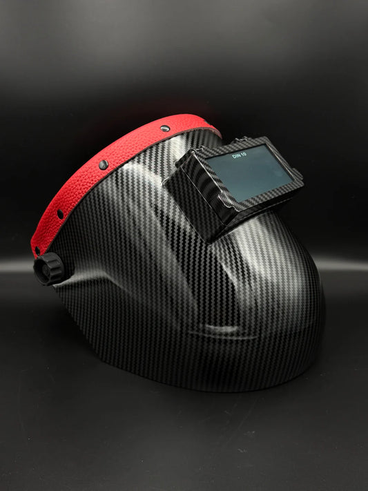 BMH CARBON FIBER PATTERN SUGARSCOOP RED LEATHER