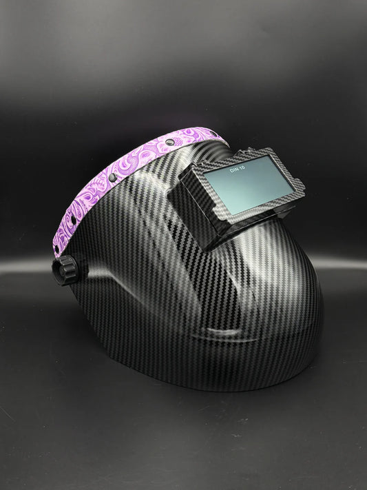 BMH CARBON FIBER PATTERN SUGARSCOOP PURPLE FLORAL LEATHER