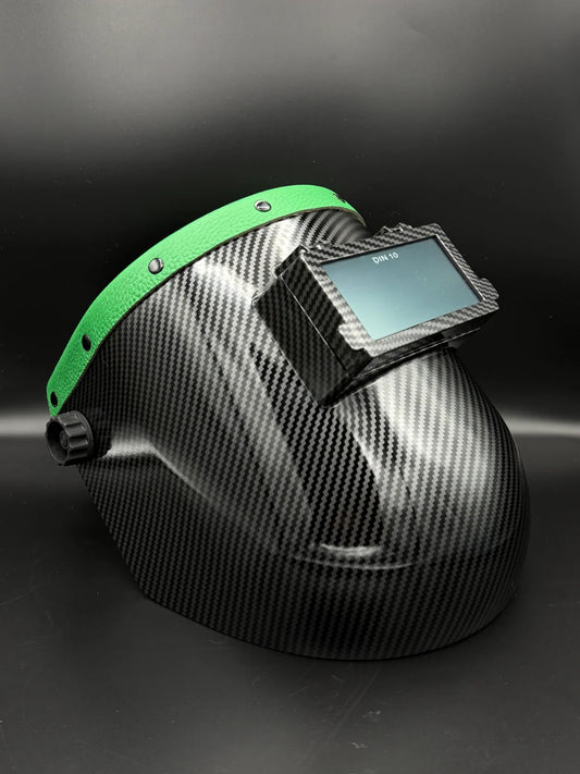 BMH CARBON FIBER PATTERN SUGARSCOOP GREEN LEATHER