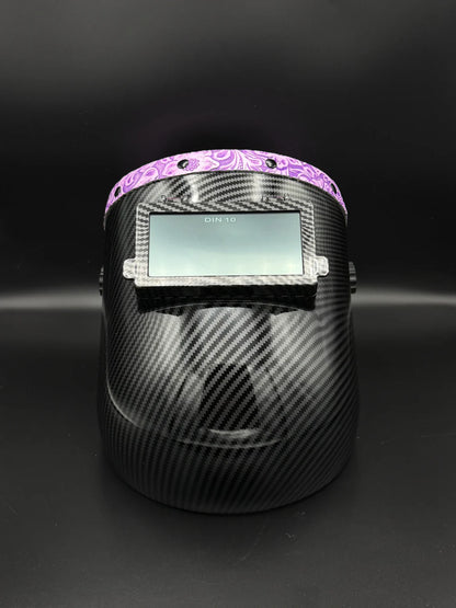 BMH CARBON FIBER PATTERN SUGARSCOOP PURPLE FLORAL LEATHER