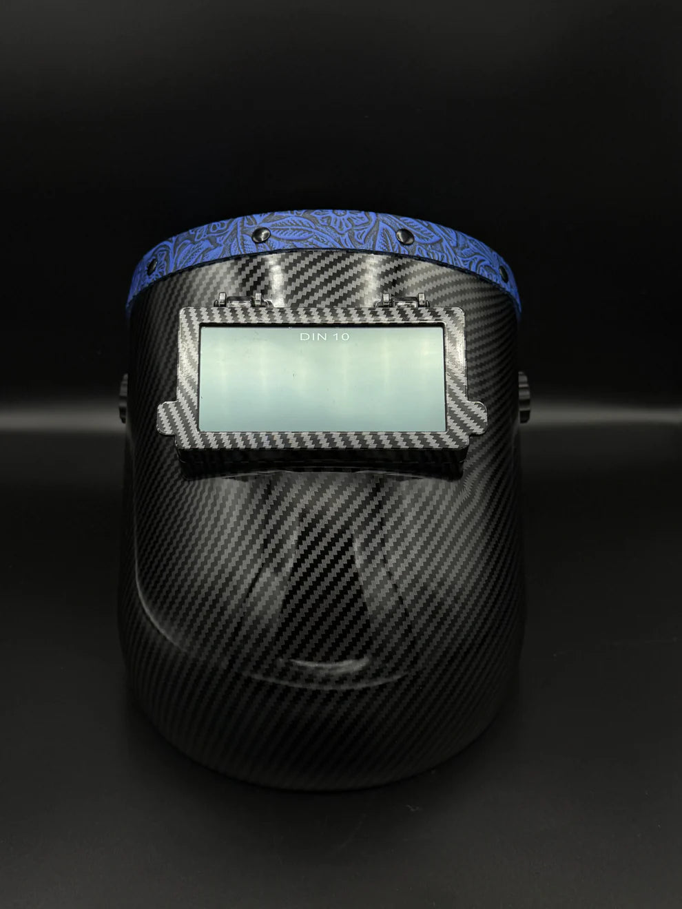 BMH CARBON FIBER PATTERN SUGARSCOOP BLUE FLORAL LEATHER