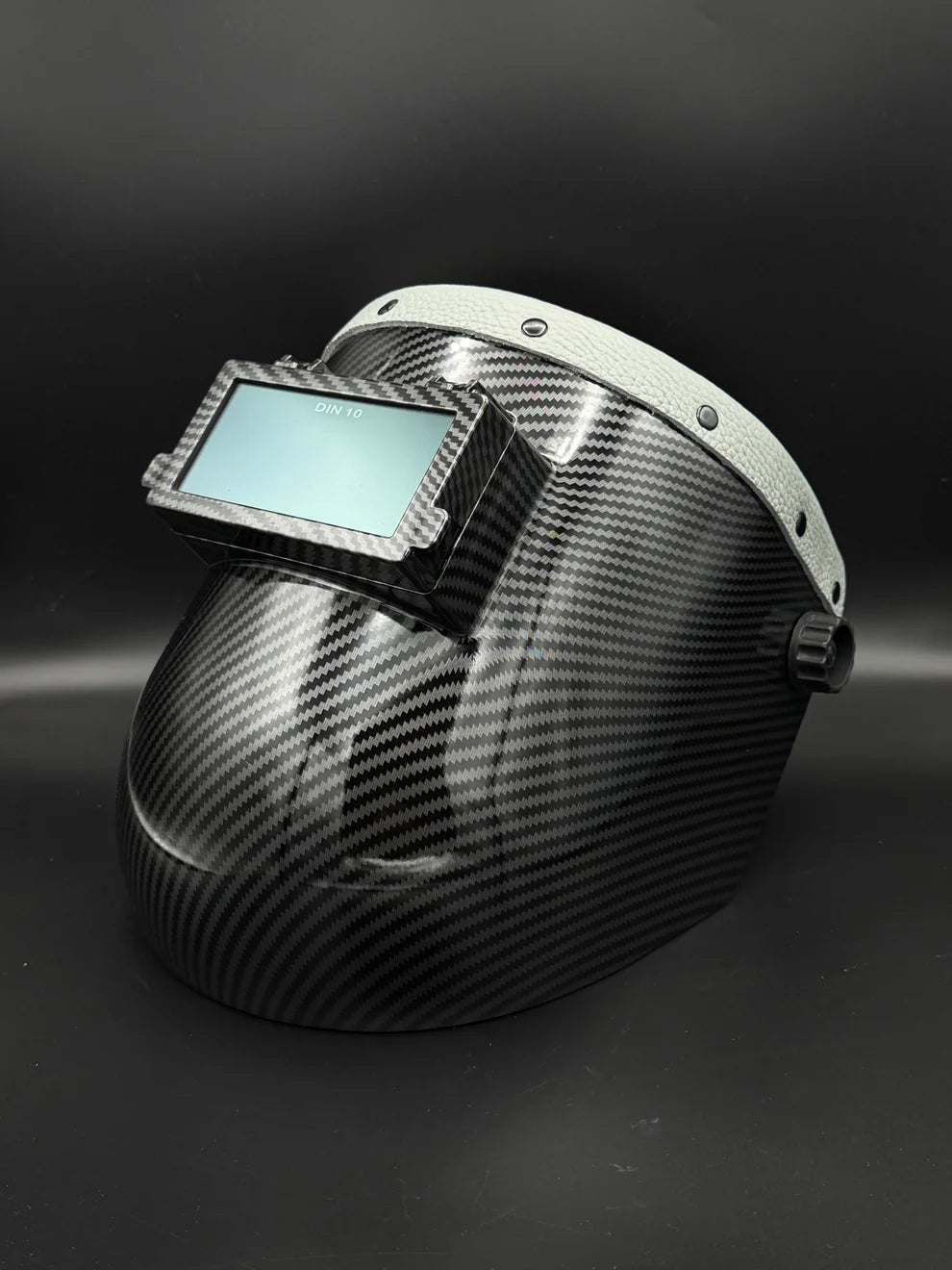 BMH CARBON FIBER PATTERN SUGARSCOOP GREY LEATHER