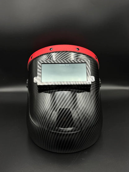 BMH CARBON FIBER PATTERN SUGARSCOOP RED LEATHER