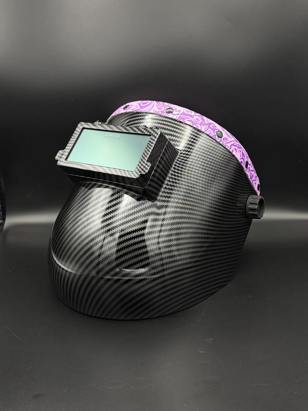 BMH CARBON FIBER PATTERN SUGARSCOOP PURPLE FLORAL LEATHER