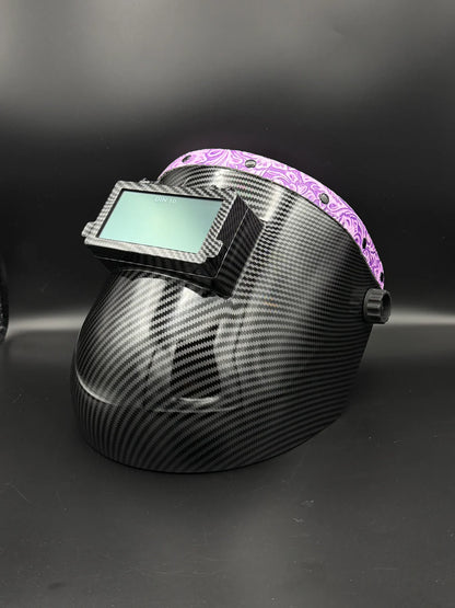 BMH CARBON FIBER PATTERN SUGARSCOOP PURPLE FLORAL LEATHER
