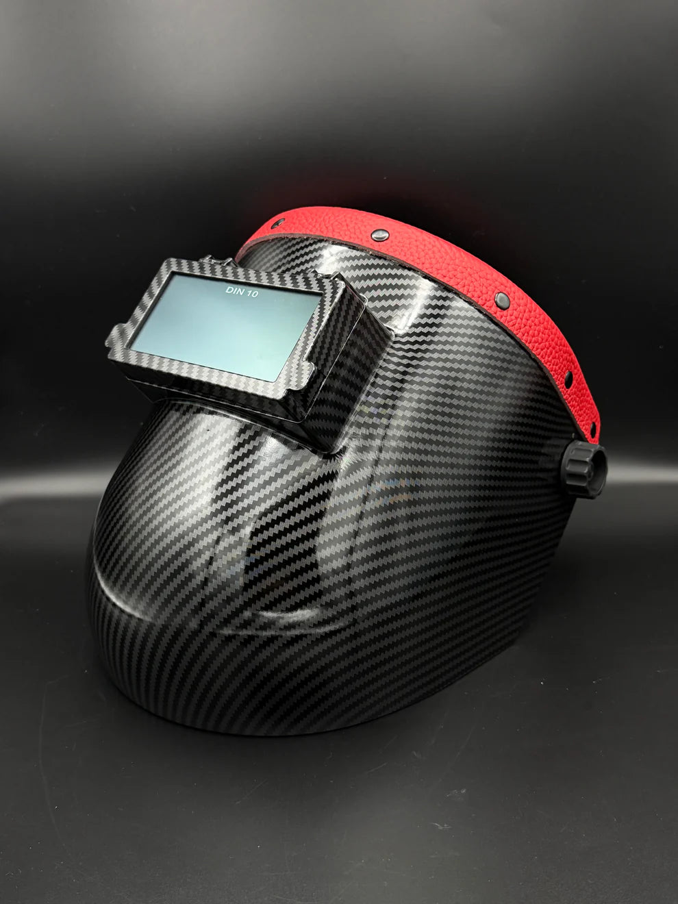 BMH CARBON FIBER PATTERN SUGARSCOOP RED LEATHER