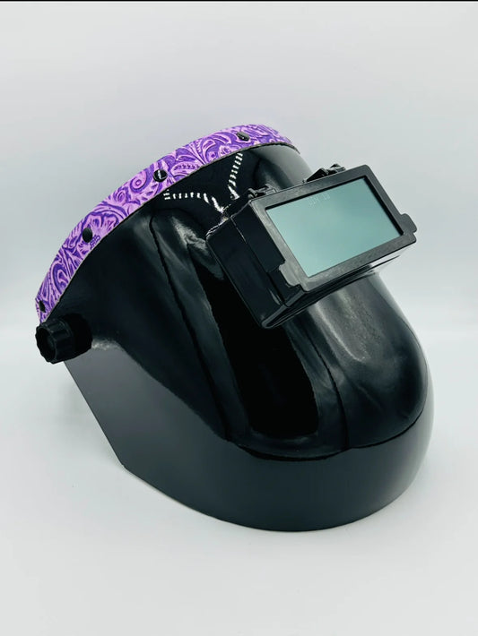 BMH BLACK SUGARSCOOP PURPLE FLORAL LEATHER