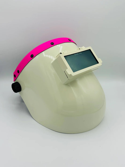 BMH WHITE SUGARSCOOP PINK LEATHER